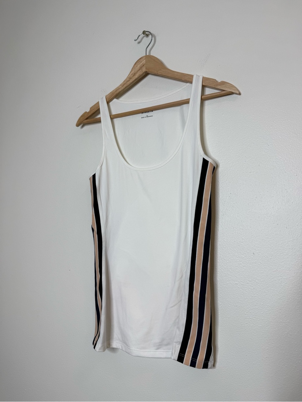 Athleta Derek Lam Layer Up Fitted Tank varsity stripe size xs - Picture 4 of 10